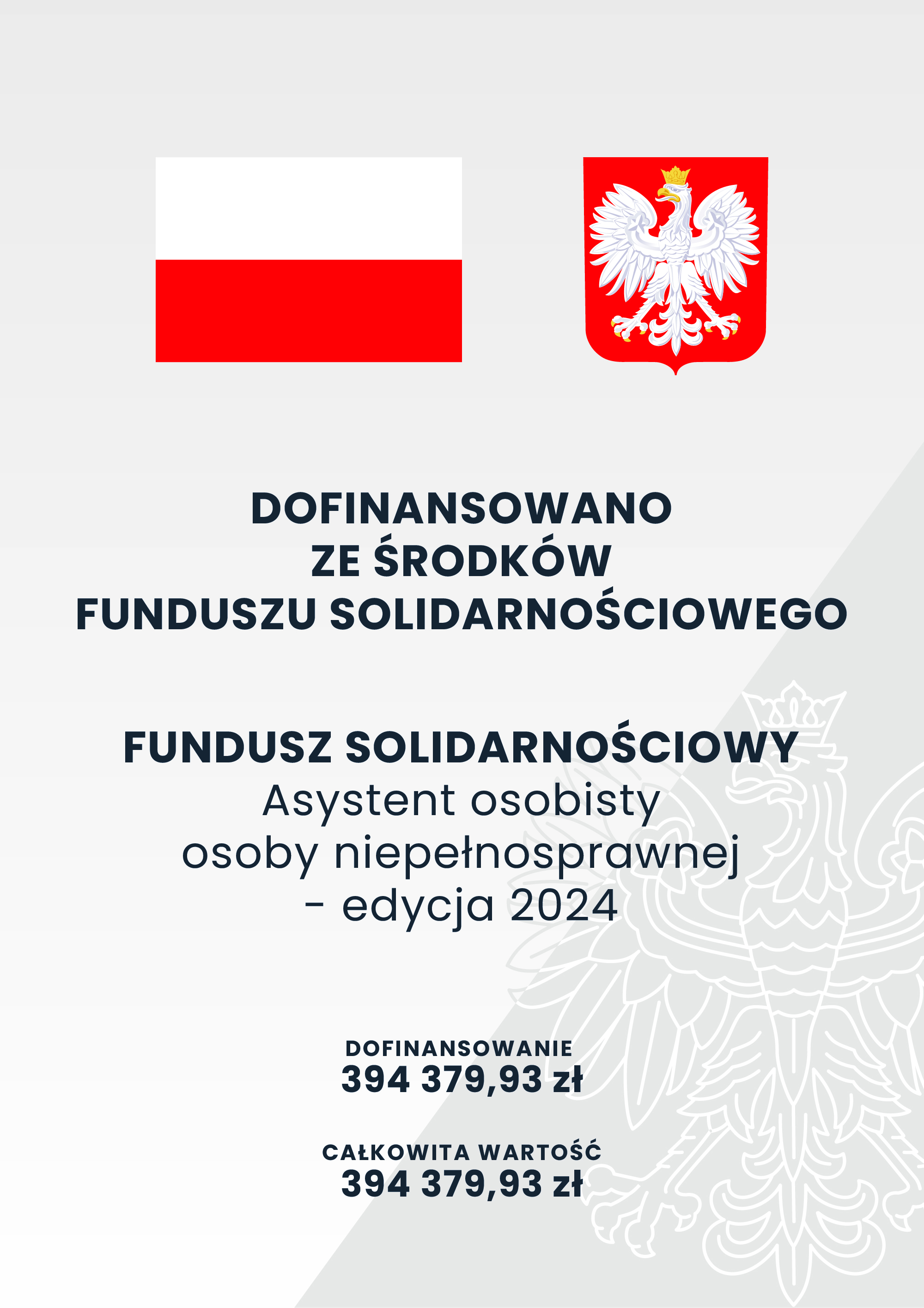 Plakat informacyjny Program "Asystent osobisty osoby niepełnosprawnej"