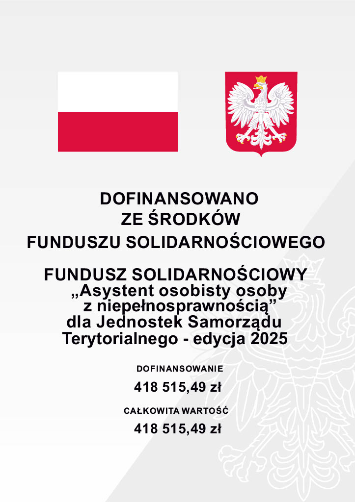 Plakat informacyjny Programu Asystent osobisty osoby z niepełnosprawnością - edycja 2025