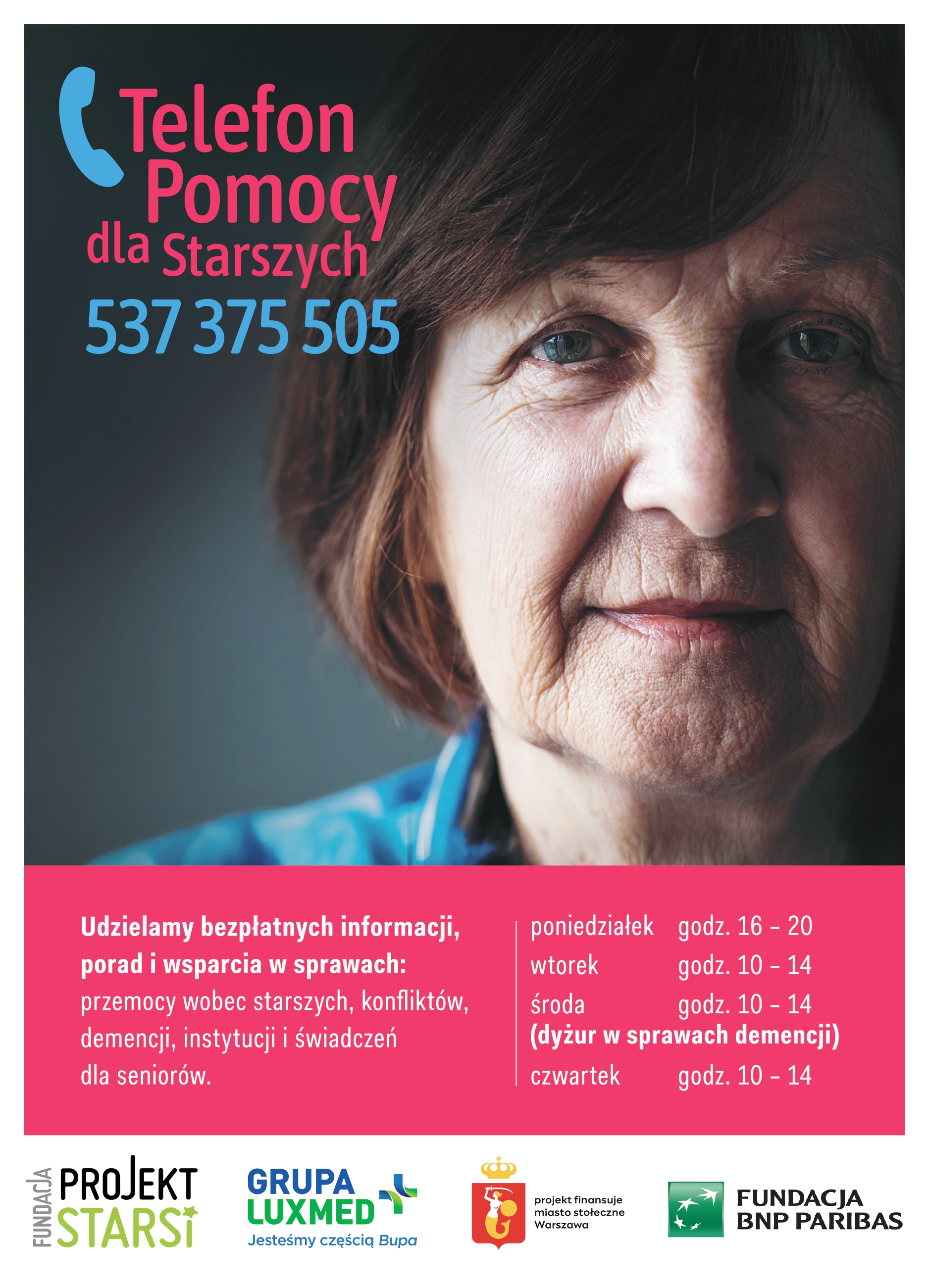 Bezpłatny Telefon Pomocy dla Starszych