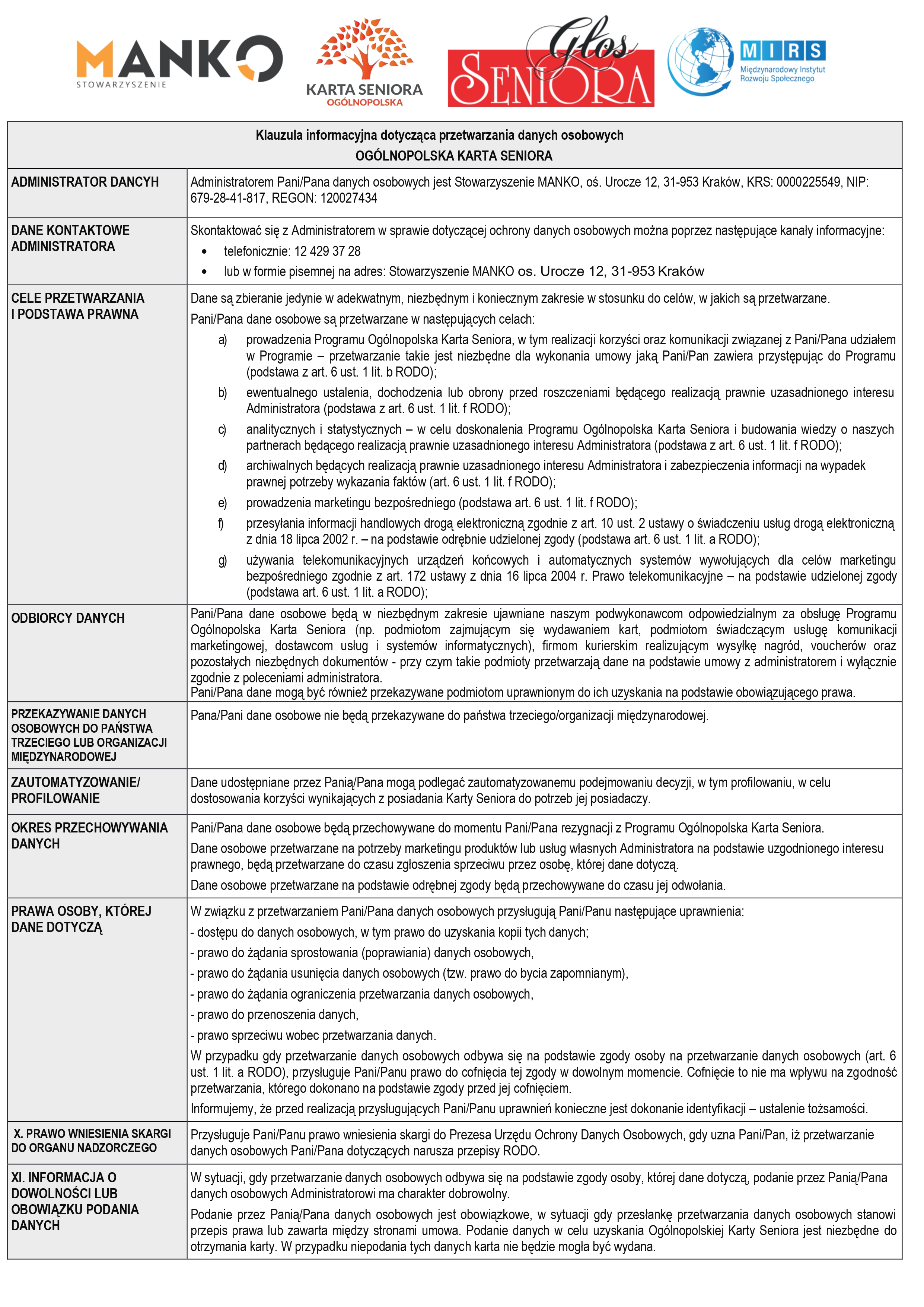 formularz zgłoszeniowy